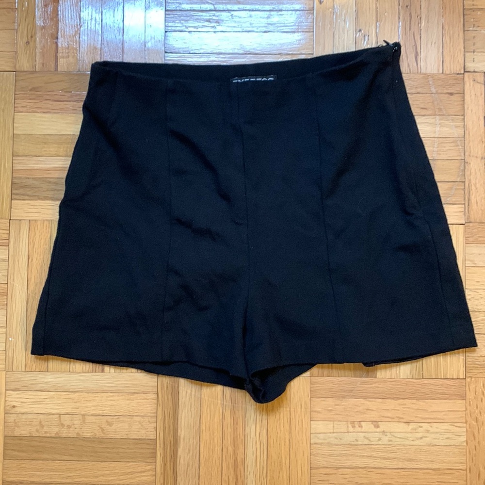 Express black high waisted dress shorts